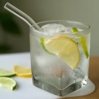 Classic Restaurant Glass Straws with Cleaning Brush