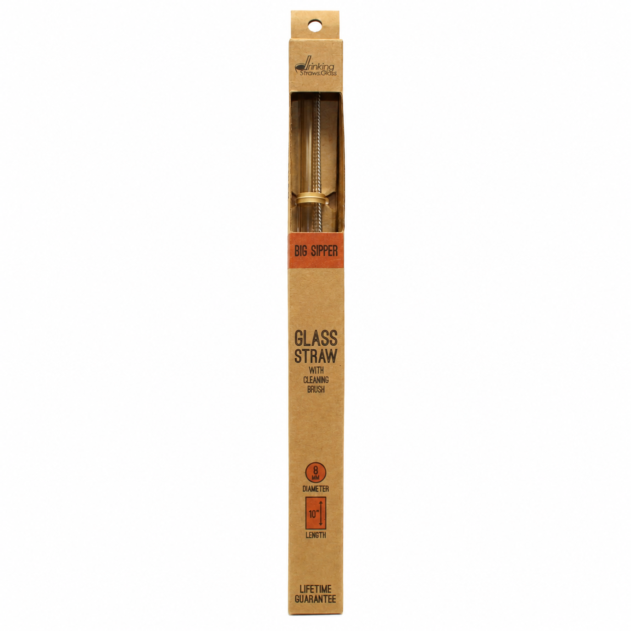 Big Sipper 8mm Glass Straw with Cleaning Brush - Image 6