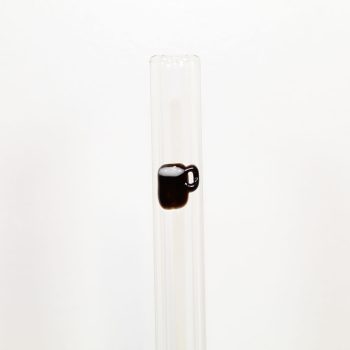 12 inch Custom Color Coffee Cup Glass Straw